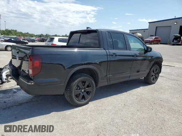 2020 Honda Ridgeline Black Edition with VIN 5FPYK3F86LB020584, listed as a Copart auction lot 62712545 with 22,259 mi miles and Salvage title. Bid and sale history available at DreamBid. Image 3.