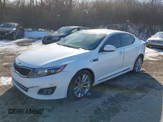 2015 Kia Optima SXL Turbo with VIN 5XXGR4A65FG428023, listed as a IAAI auction lot 41416027 with 100,372 mi miles and . Bid and sale history available at DreamBid. Image 2.