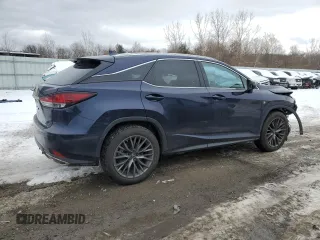 2022 Lexus RX 350 F Sport with VIN 2T2YZMDA5NC355905, listed as a Copart auction lot 44953705 with 25,938 mi miles and Salvage title. Bid and sale history available at DreamBid. Image 3.