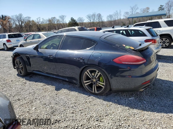 2014 Porsche Panamera S E-Hybrid with VIN WP0AD2A78EL044978, listed as a Copart auction lot 49992665 with 77,485 mi miles and Salvage title. Bid and sale history available at DreamBid. Image 2.