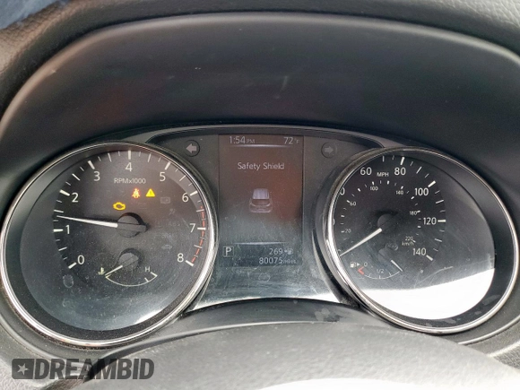 2017 Nissan Rogue SV z VIN JN1BJ1CP0HW008308, wystawiony jako Copart lot #58778515 z przebiegiem 80 075 mil mil oraz Szkoda całkowita • Salvage title. Historia ofert i sprzedaży dostępna na DreamBid. Obrazek 9.