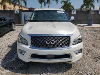 2015 Infiniti QX80 z VIN JN8AZ2NE9F9080904, wystawiony jako Copart lot #58496575 z przebiegiem 87 240 mil mil oraz Czysty tytuł • Clean title. Historia ofert i sprzedaży dostępna na DreamBid. Obrazek 5.