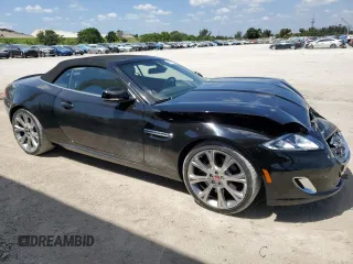 2015 Jaguar XK with VIN SAJWA4GB4FLB54938, listed as a Copart auction lot 50762444 with 17,934 mi miles. Bid and sale history available at carsss.com. Image 4.