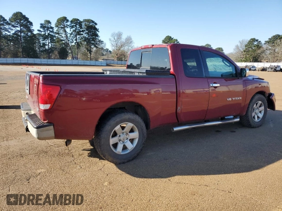 2005 Nissan Titan XE with VIN 1N6BA06A25N553228, listed as a Copart auction lot 47136205 with 227,151 mi miles and Salvage title. Bid and sale history available at DreamBid. Image 3.