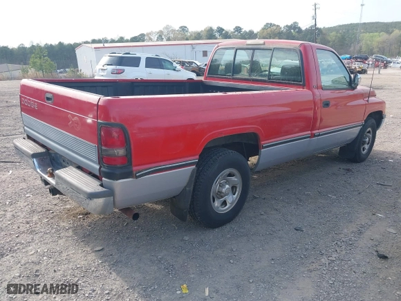 1995 Dodge Ram 1500 with VIN 1B7HC16Y6SS302154, listed as a IAAI auction lot 41906801 with 128,958 mi miles. Bid and sale history available at carsss.com. Image 4.