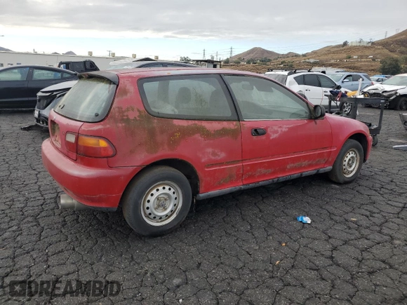 1993 Honda Civic CX with VIN 2HGEH2356PH500947, listed as a Copart auction lot 89210475 with 185,046 mi miles and Clean Title. Bid and sale history available at DreamBid. Image 3.