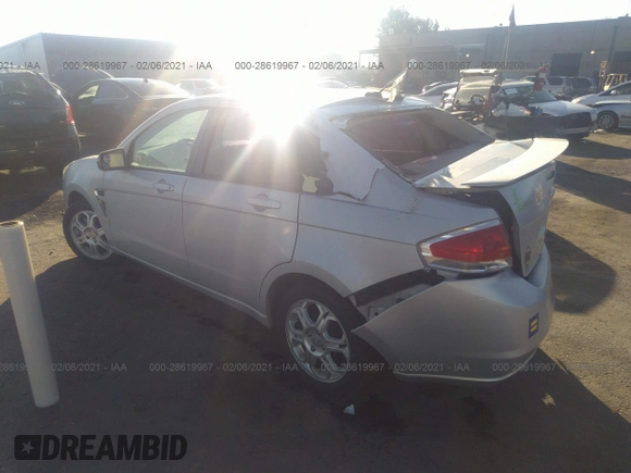 2008 Ford Focus SE with VIN 1FAHP35N78W181598, listed as a IAAI auction lot 41789881 with 95,887 mi miles and . Bid and sale history available at DreamBid. Image 3.