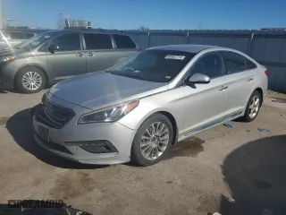 2015 Hyundai Sonata 2.4L Limited with VIN 5NPE34AF5FH155369, listed as a Copart auction lot 80992774 with 184,415 mi miles and Salvage Title. Bid and sale history available at carsss.com. Image 1.