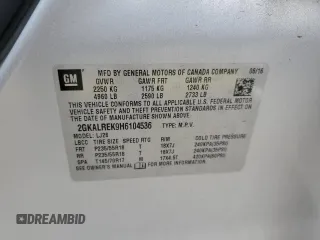 2017 GMC Terrain Denali z VIN 2GKALREK9H6104536, wystawiony jako Copart lot #51504095 z przebiegiem 63 094 mil mil oraz Szkoda całkowita • Salvage title. Historia ofert i sprzedaży dostępna na DreamBid. Obrazek 16.