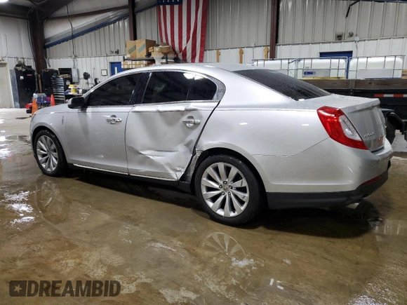 2014 Lincoln MKS with VIN 1LNHL9EKXEG608403, listed as a Copart auction lot 45515075 with 155,508 mi miles and Salvage Title. Bid and sale history available at DreamBid. Image 2.