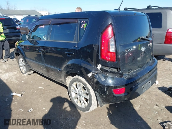 2012 Kia Soul + with VIN KNDJT2A60C7399403, listed as a IAAI auction lot 41820476 with 106,045 mi miles. Bid and sale history available at carsss.com. Image 3.