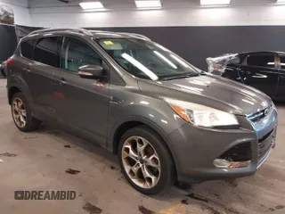 2014 Ford Escape Titanium with VIN 1FMCU9JX0EUE45254, listed as a IAAI auction lot 42038700 with 60,103 mi miles. Bid and sale history available at carsss.com. Image 1.