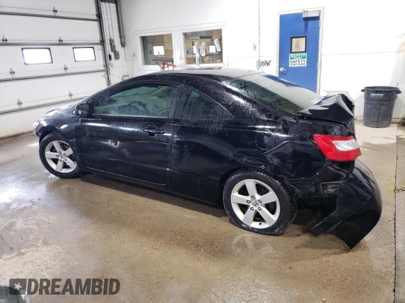 2006 Honda Civic Cpe EX with VIN 2HGFG12866H574929, listed as a Copart auction lot 53510655 with 187,006 mi miles and Salvage Title. Bid and sale history available at carsss.com. Image 2.