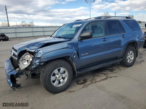 2005 Toyota 4Runner SR5 with VIN JTEBU14R358037592, listed as a Copart auction lot 80348644 with 203,250 mi miles and Salvage Title. Bid and sale history available at carsss.com. Image 1.