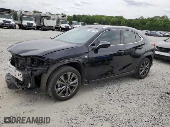 2021 Lexus UX 200 F Sport with VIN JTHE3JBHXM2033103, listed as a Copart auction lot 51348374 with 29,325 mi miles and . Bid and sale history available at DreamBid. Image 1.