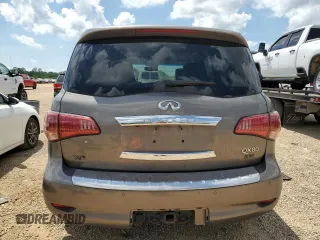 2017 Infiniti QX80 with VIN JN8AZ2NFXH9643163, listed as a Copart auction lot 54814805 with 199,586 mi miles and Salvage title. Bid and sale history available at DreamBid. Image 6.