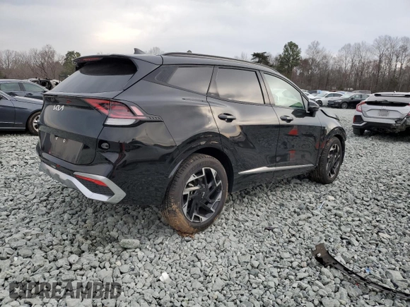 2023 Kia Sportage SX-Prestige with VIN 5XYK53AF8PG010472, listed as a Copart auction lot 46940955 with 36,339 mi miles and Salvage title. Bid and sale history available at DreamBid. Image 3.