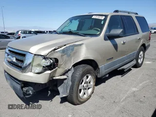 2007 Ford Expedition XLT with VIN 1FMFU16537LA94385, listed as a Copart auction lot 57815015 with 101,537 mi miles and Salvage title. Bid and sale history available at DreamBid. Image 1.