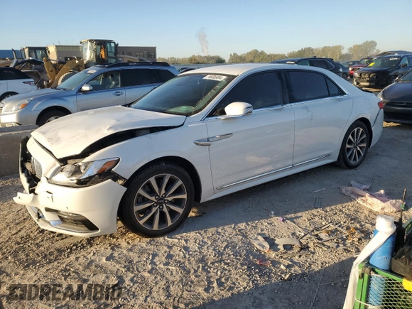 2020 Lincoln Continental Standard with VIN 1LN6L9PK8L5602984, listed as a Copart auction lot 74606904 with 85,588 mi miles and Salvage Title. Bid and sale history available at carsss.com. Image 1.