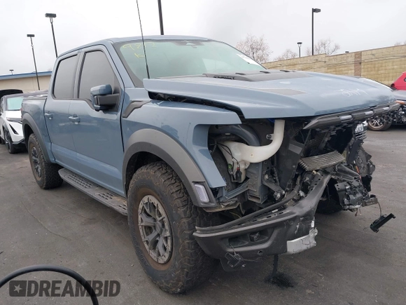 2023 Ford F-150 Raptor with VIN 1FTFW1RG4PFC89812, listed as a IAAI auction lot 41786479 with Not Provided miles and . Bid and sale history available at DreamBid. Image 1.