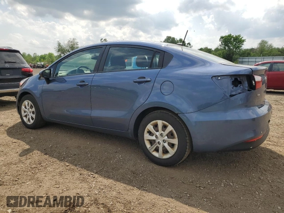 2016 Kia Rio LX with VIN KNADM4A35G6674946, listed as a Copart auction lot 56012124 with 110,647 mi miles and Salvage Title. Bid and sale history available at carsss.com. Image 2.
