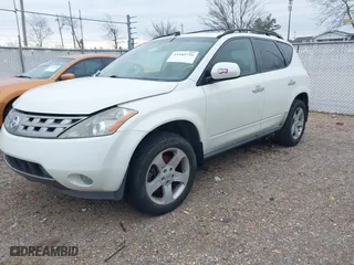 2004 Nissan Murano SL with VIN JN8AZ08T04W225874, listed as a IAAI auction lot 41585756 with 214,853 mi miles. Bid and sale history available at carsss.com. Image 2.