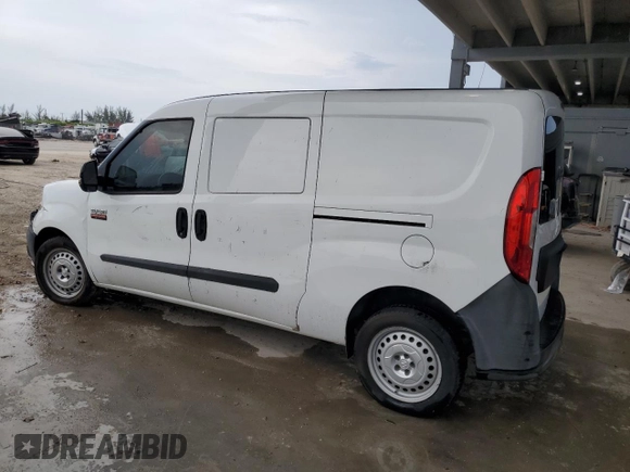 2017 Ram ProMaster City Cargo Tradesman with VIN ZFBERFAB5H6D29435, listed as a Copart auction lot 61988835 with 207,755 mi miles and Salvage title. Bid and sale history available at DreamBid. Image 2.