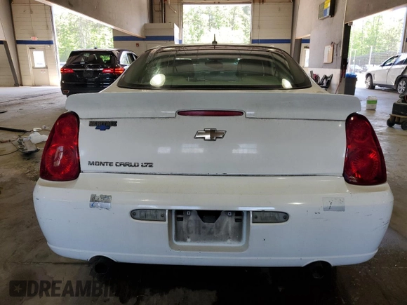 2006 Chevrolet Monte Carlo z VIN 2G1WN151269365290, wystawiony jako Copart lot #55768425 z przebiegiem 215 211 mil mil oraz Szkoda całkowita • Salvage title. Historia ofert i sprzedaży dostępna na DreamBid. Obrazek 6.