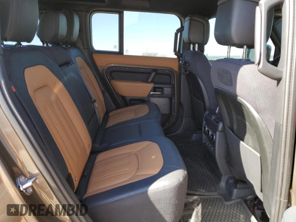 2022 Land Rover Defender with VIN SALEX7RU4N2064840, listed as a Copart auction lot 47654755 with 20,633 mi miles and Salvage title. Bid and sale history available at DreamBid. Image 10.