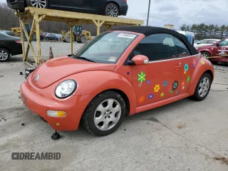 2003 Volkswagen Beetle GLS with VIN 3VWCK21YX3M315197, listed as a Copart auction lot 47668815 with 133,827 mi miles and Salvage Title. Bid and sale history available at DreamBid. Image 1.