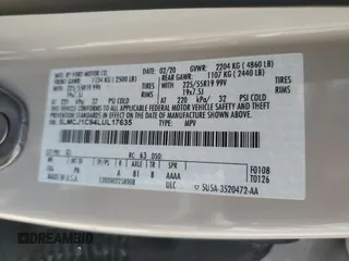 2020 Lincoln Corsair Standard z VIN 5LMCJ1C94LUL17635, wystawiony jako Copart lot #53818835 z przebiegiem 69 490 mil mil oraz Szkoda całkowita • Salvage title. Historia ofert i sprzedaży dostępna na DreamBid. Obrazek 12.