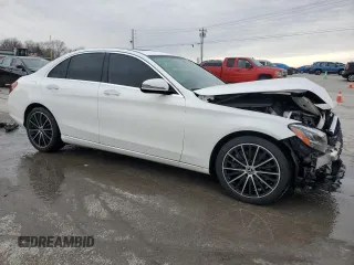 2021 Mercedes-Benz C 300 with VIN W1KWF8DBXMR647273, listed as a Copart auction lot 45994005 with 47,550 mi miles and Salvage Title. Bid and sale history available at DreamBid. Image 4.