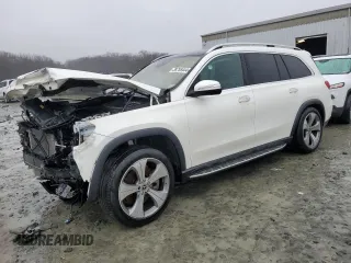 2021 Mercedes-Benz GLS 450 with VIN 4JGFF5KE5MA379992, listed as a Copart auction lot 38755444 with 35,150 mi miles and . Bid and sale history available at DreamBid. Image 1.
