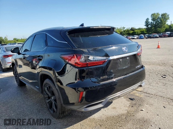 2017 Lexus RX with VIN 2T2BGMCA9HC012144, listed as a Copart auction lot 54537642 with 0 mi miles. Bid and sale history available at carsss.com. Image 3.