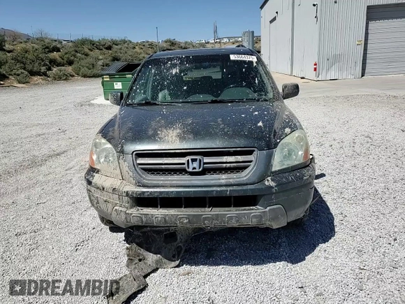 2005 Honda Pilot EX-L with VIN 2HKYF18665H521444, listed as a Copart auction lot 53664375 with 197,436 mi miles and Salvage Title. Bid and sale history available at DreamBid. Image 12.