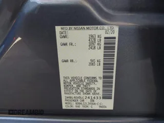 2020 Nissan Altima 2.5 SL with VIN 1N4BL4EV0LC241433, listed as a IAAI auction lot 41664402 with 84,106 mi miles. Bid and sale history available at carsss.com. Image 9.