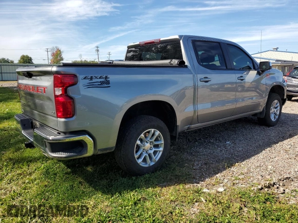 2023 Chevrolet Silverado 1500 LT with VIN 1GCUDDE86PZ197371, listed as a Copart auction lot 72430024 with 18,781 mi miles and Salvage Title. Bid and sale history available at carsss.com. Image 3.