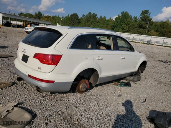 2007 Audi Q7 Premium with VIN WA1BV74L17D085824, listed as a Copart auction lot 58259024 with 0 mi miles and Salvage Title. Bid and sale history available at carsss.com. Image 3.