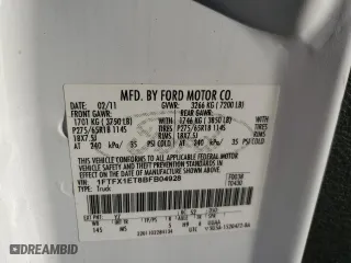 2011 Ford F-150 XL with VIN 1FTFX1ET8BFB04928, listed as a Copart auction lot 80229424 with 245,332 mi miles and Salvage Title. Bid and sale history available at carsss.com. Image 12.