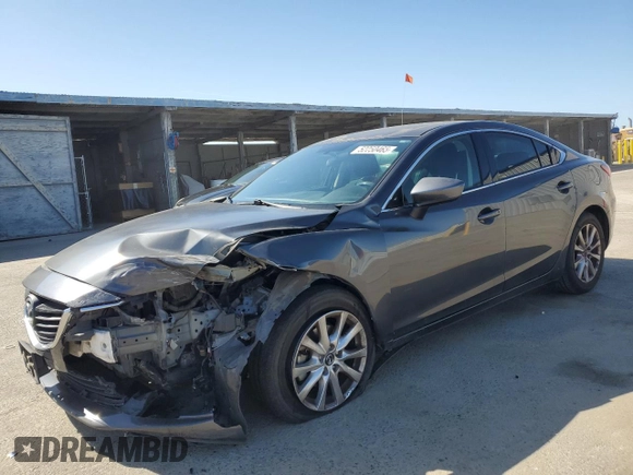 2015 Mazda 6 i Sport with VIN JM1GJ1U59F1220280, listed as a Copart auction lot 52250465 with 112,661 mi miles and Salvage Title. Bid and sale history available at carsss.com. Image 1.