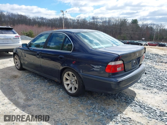 2003 BMW 5 Series 525iA with VIN WBADT43403G028405, listed as a IAAI auction lot 41850292 with 145,752 mi miles. Bid and sale history available at carsss.com. Image 3.