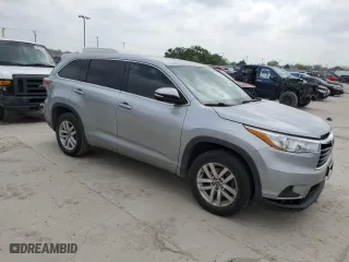 2016 Toyota Highlander LE with VIN 5TDZARFHXGS021175, listed as a Copart auction lot 51584205 with 106,508 mi miles and Salvage Title. Bid and sale history available at carsss.com. Image 4.