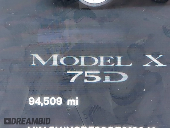 2016 Tesla Model X 70D with VIN 5YJXCBE20GF013046, listed as a IAAI auction lot 41944005 with 94,509 mi miles. Bid and sale history available at carsss.com. Image 15.