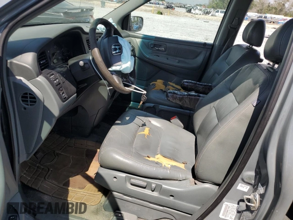 2002 Honda Odyssey EX-L with VIN 2HKRL18962H552809, listed as a Copart auction lot 63631115 with 224,019 mi miles and Salvage title. Bid and sale history available at DreamBid. Image 7.