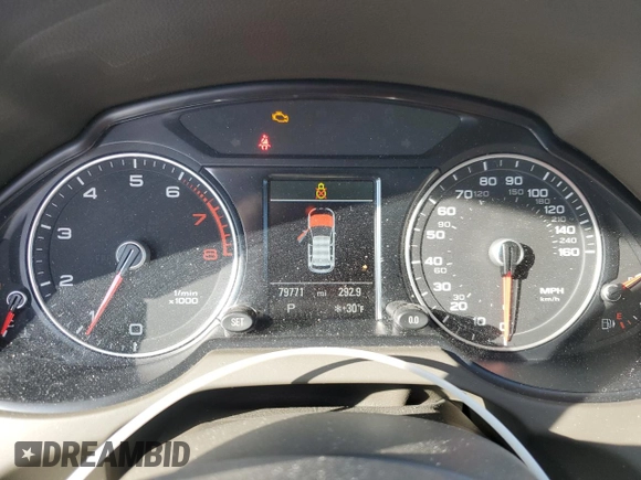 2014 Audi Q5 Premium Plus with VIN WA1LFAFPXEA052219, listed as a Copart auction lot 81892424 with 79,771 mi miles and Salvage title. Bid and sale history available at DreamBid. Image 9.