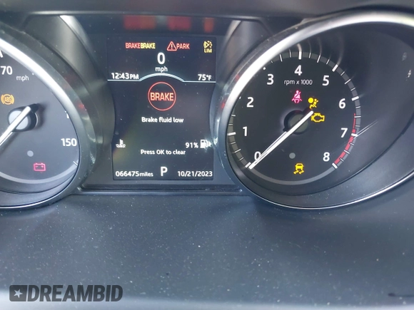 2019 Land Rover Discovery Sport HSE with VIN SALCR2FX4KH794775, listed as a IAAI auction lot 37903309 with 66,475 mi miles. Bid and sale history available at carsss.com. Image 7.