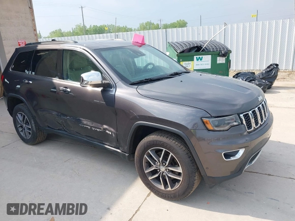 2017 Jeep Grand Cherokee Limited with VIN 1C4RJFBG5HC836740, listed as a IAAI auction lot 42370107 with 107,609 mi miles and . Bid and sale history available at DreamBid. Image 1.