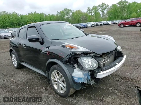 2015 Nissan Juke S with VIN JN8AF5MR7FT507286, listed as a Copart auction lot 56920545 with 98,659 mi miles and Salvage title. Bid and sale history available at DreamBid. Image 13.