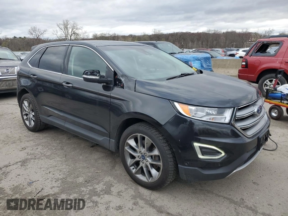 2015 Ford Edge Titanium with VIN 2FMPK4K86FBB83488, listed as a Copart auction lot 53333305 with 233,804 mi miles and Salvage Title. Bid and sale history available at carsss.com. Image 4.