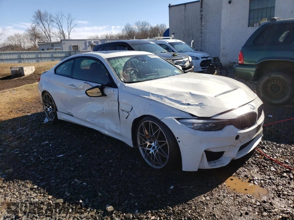 2018 BMW M4 with VIN WBS4Y9C52JAC86351, listed as a Copart auction lot 40470403 with 46,672 mi miles. Bid and sale history available at carsss.com. Image 4.